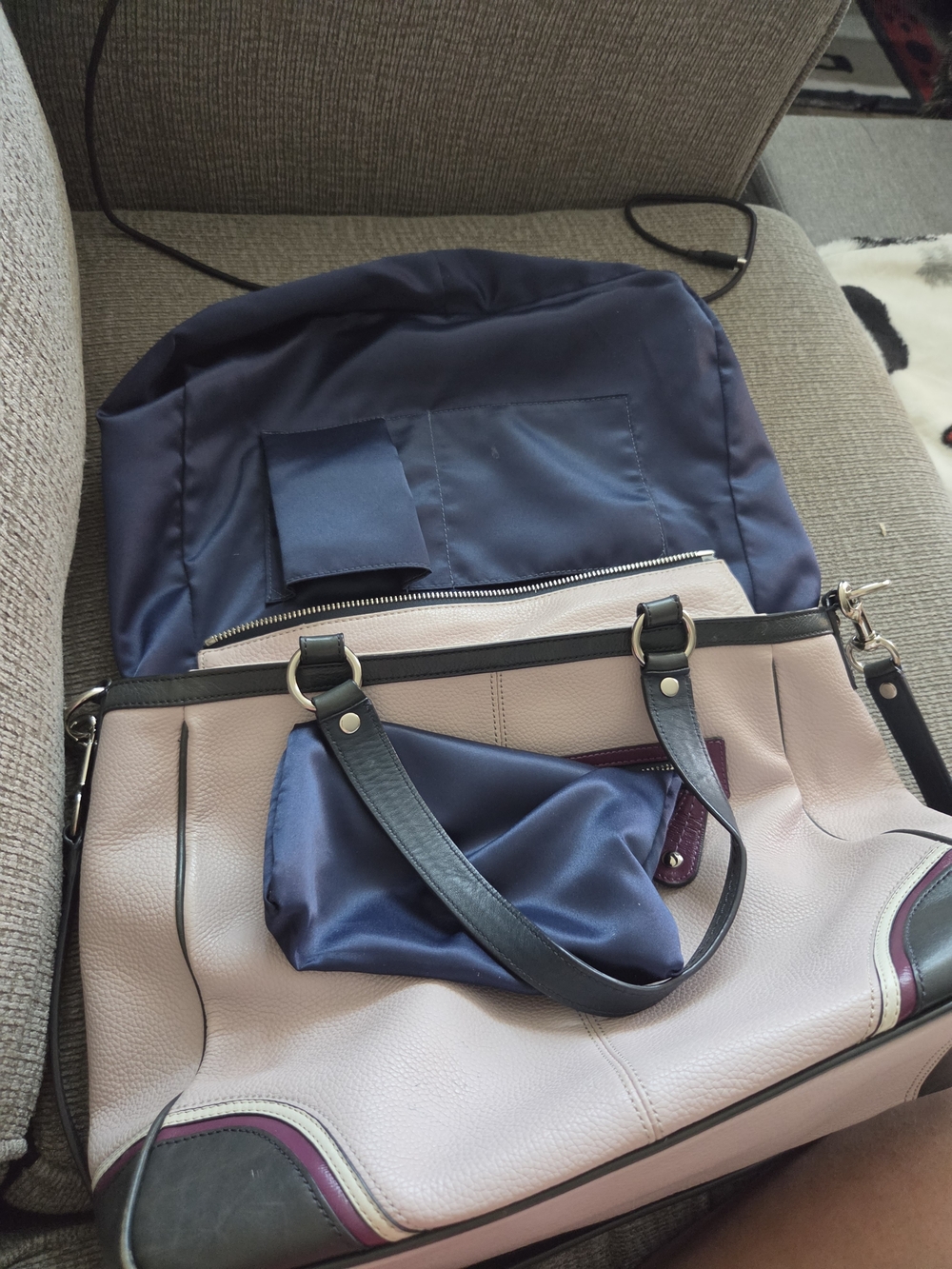 Coach Laura Spectator Pebbled Leather Shoulder Bag (Style #F15145) - Picture 8 of 10